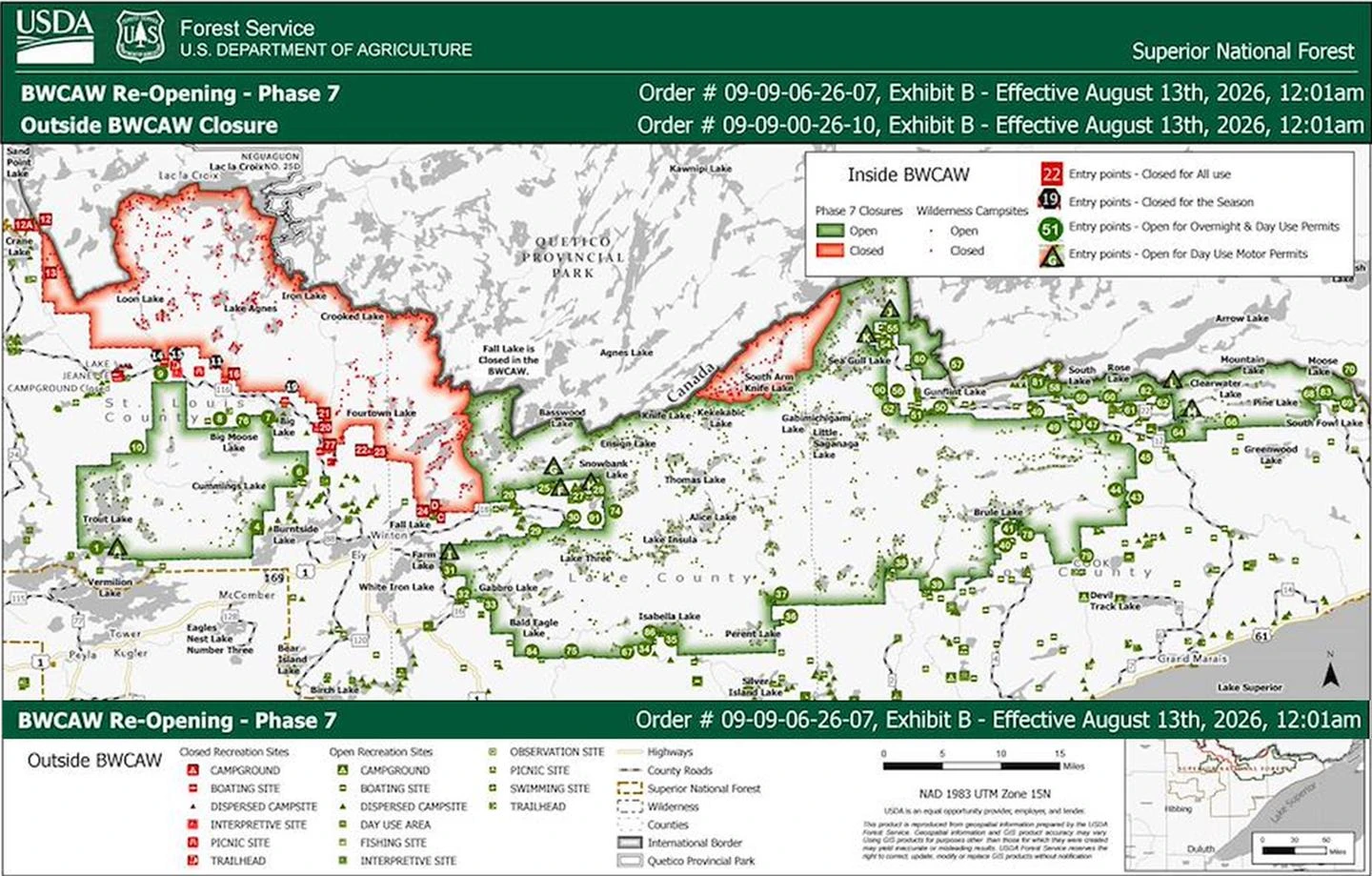 Boundary Waters Canoe Area Wilderness (Reservations)