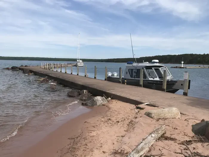 Apostle Islands NL Boat Docking - Michigan Island