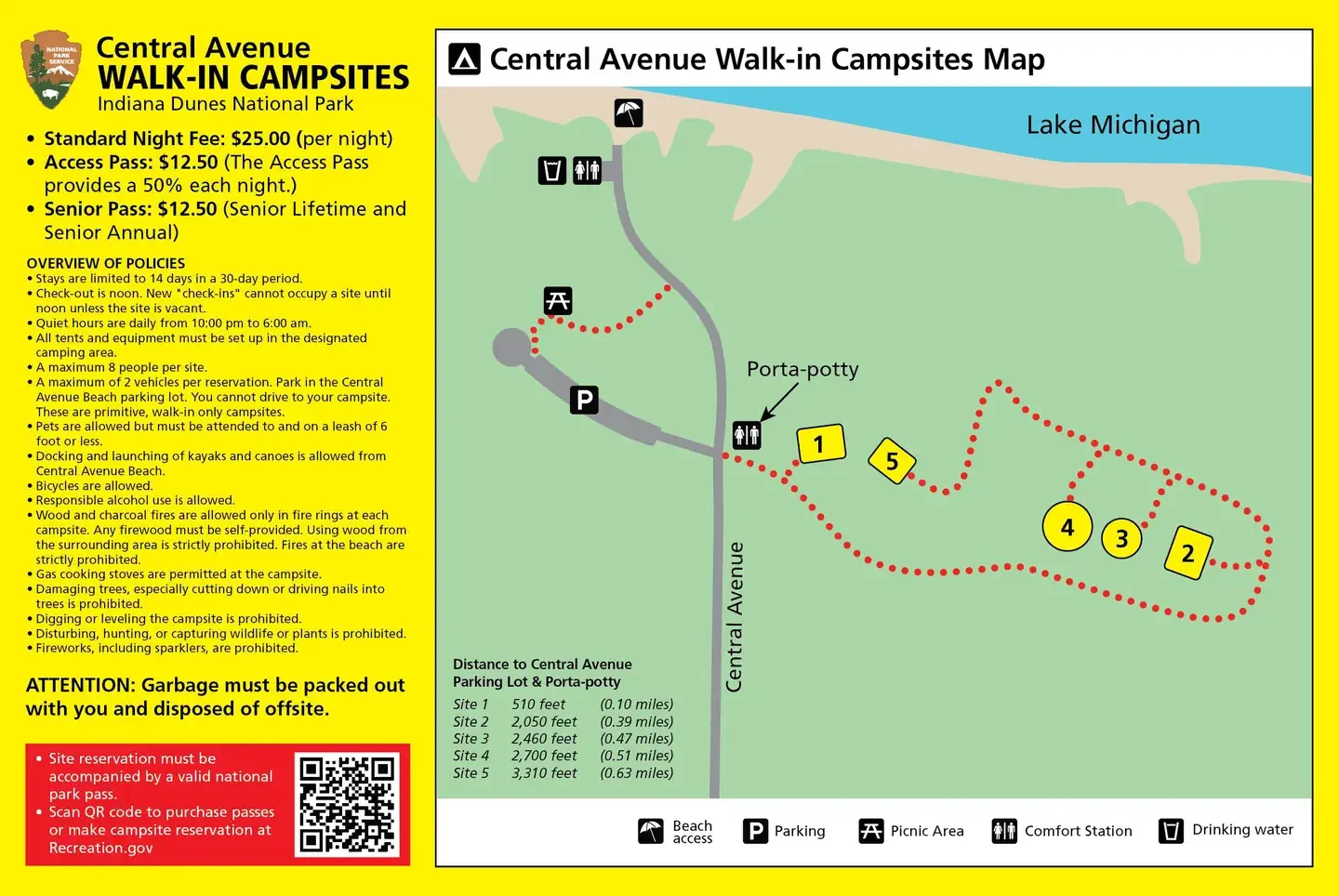 Central Avenue Walk-in Sites