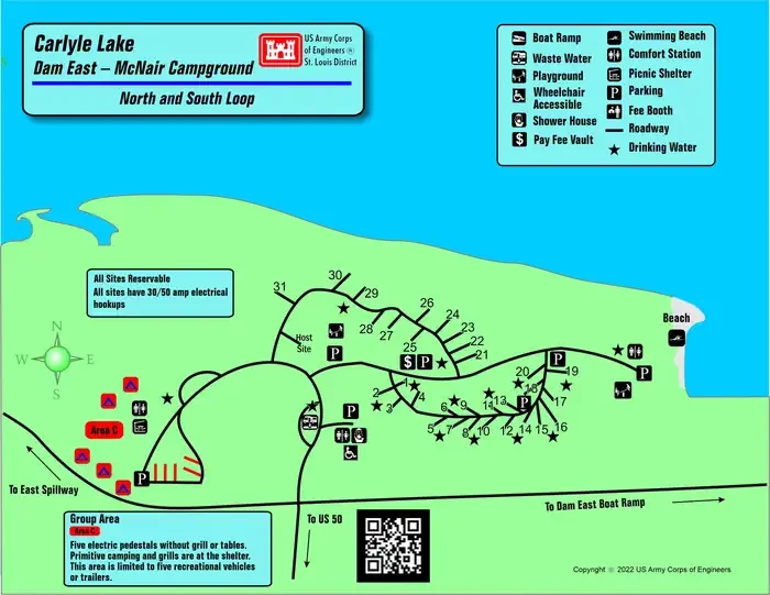 Dam East - McNair Campground